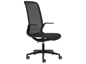 Офисное кресло с сетчатыми колесами с 5 спицами