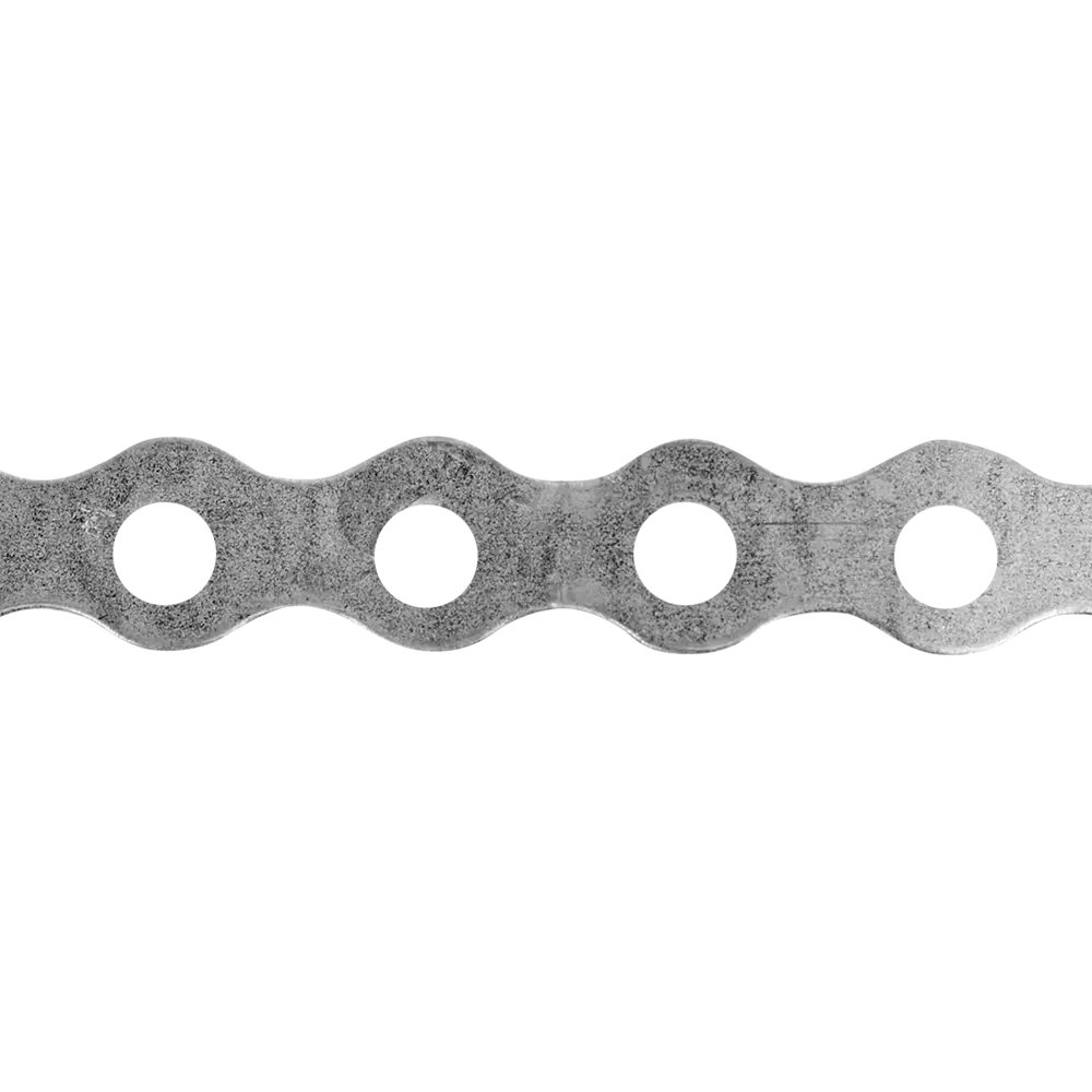 Перфорированная лента волна LV 12x0.5 5 м оцинкованная сталь цвет серебро Santreyd STLM-2055989 - Вид №2