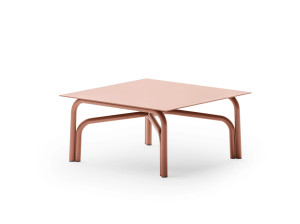 Алюминиевый низкий квадратный садовый стол