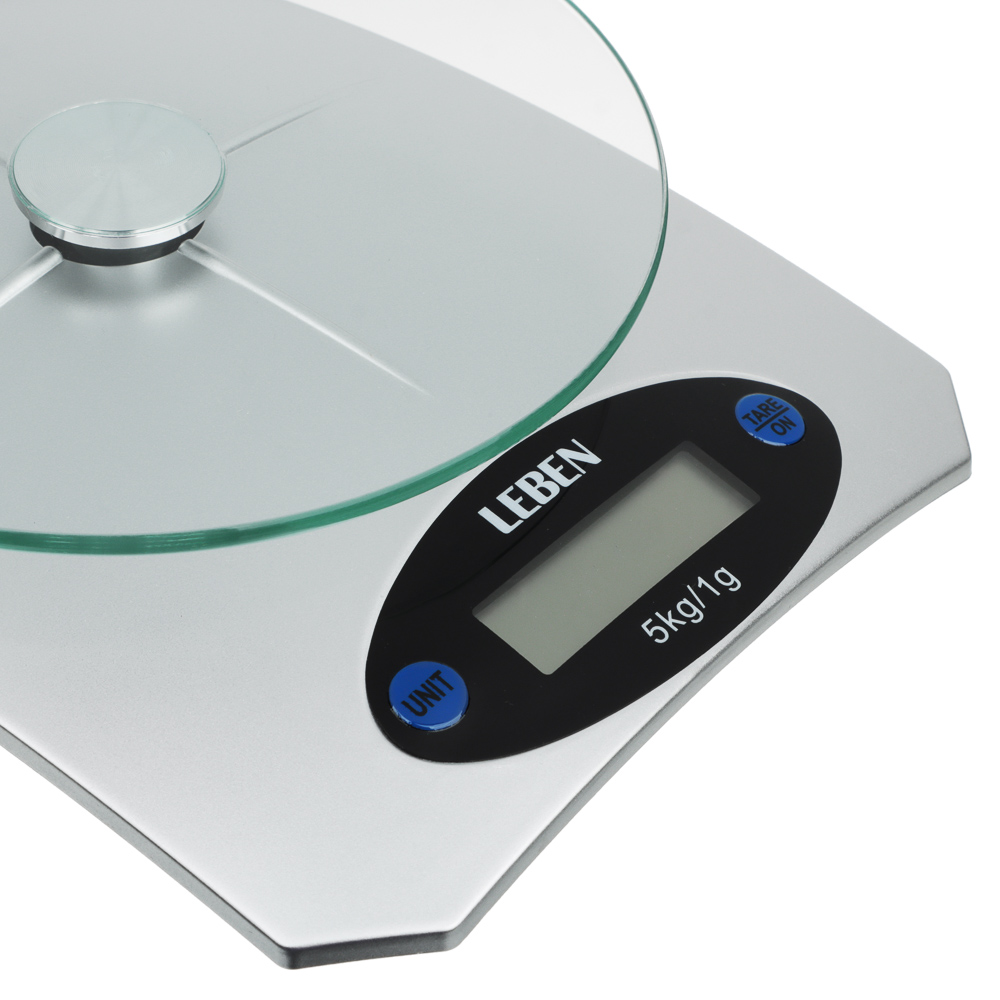 9237202 Кухонные весы LEBEN 268-059 серебристый STDN-0007335 - Вид №4