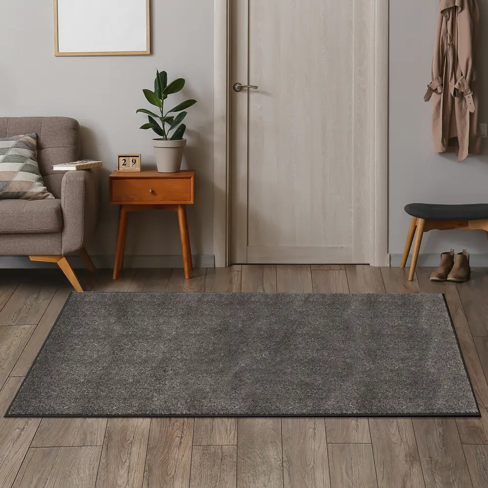 86294744 Ковер ПВХ Twist 120x240 см цвет серый STLM-0067641 Santreyd 