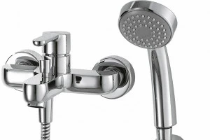 Смеситель для ванны с коротким изливом и аксессуарами STREAM F63783C-B bravat