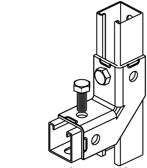 66598914 BIS Strut Соединитель 90° / 2D (BUP1000) для создания конструкций из профиля Strut walraven  - Вид №2
