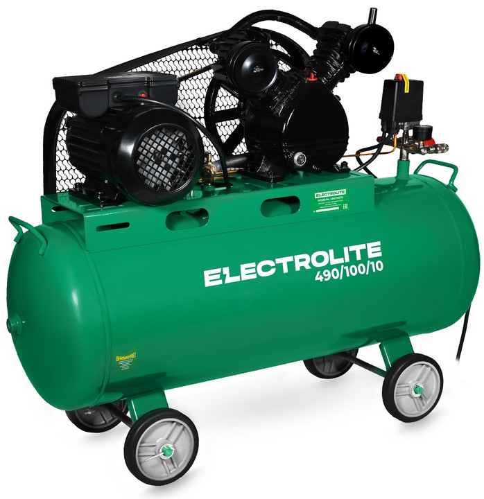 Компрессор поршневой масляный Electrolite 490/100/10 9259090 STDN-0022915 - Вид №3