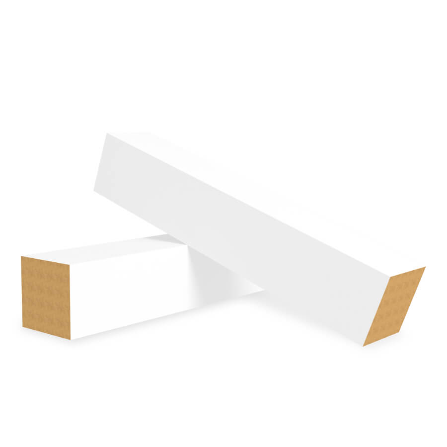 Столбик для напольного плинтуса МДФ STELLA Белый (упак 6шт) Standart STSR-1354