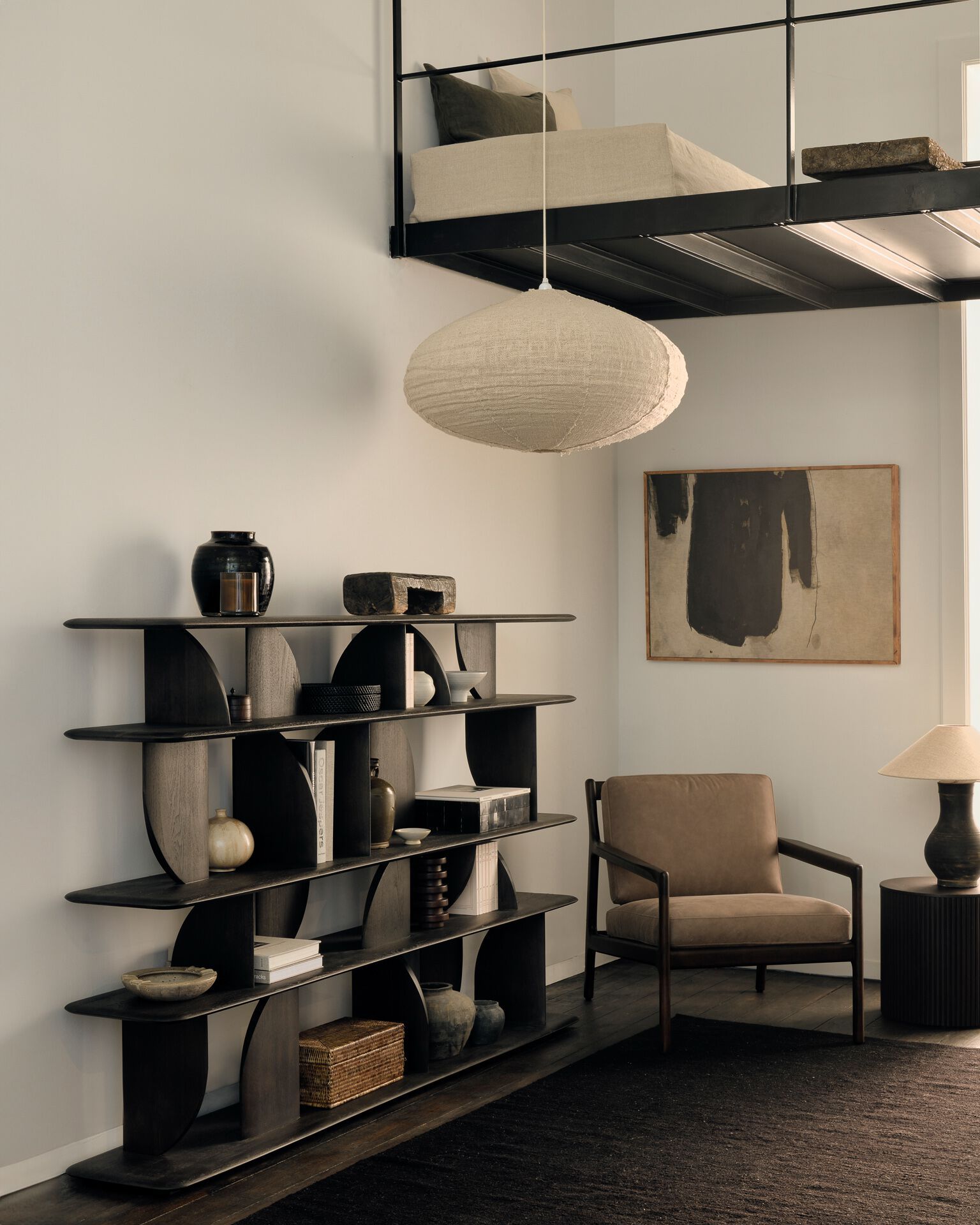 Книжный шкаф из тикового дерева Ethnicraft Geometric ARCH-00122784 - Вид №10