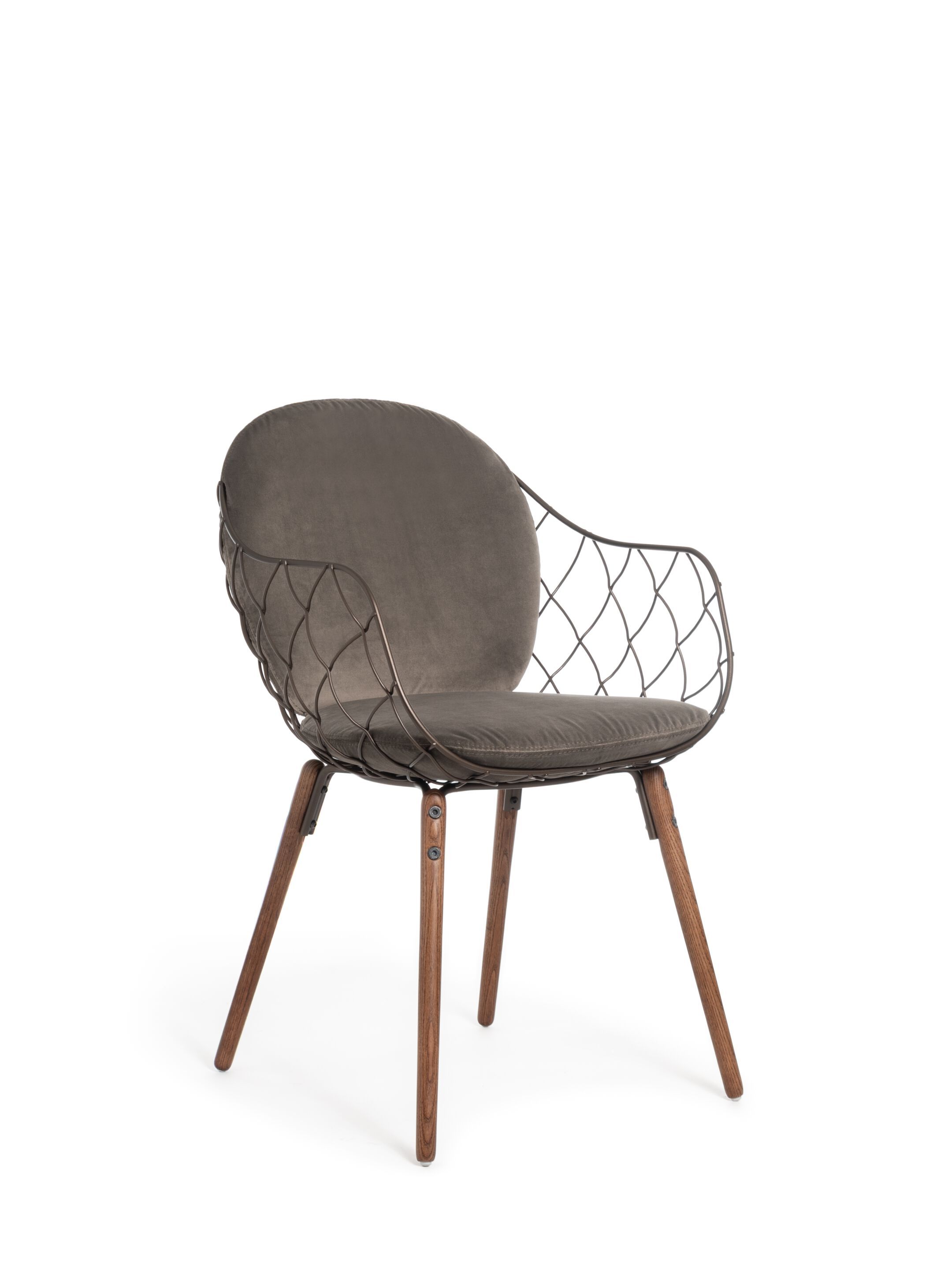 Стальной и деревянный стул с подлокотниками Magis Piña ARCH-00075457 - Вид №3