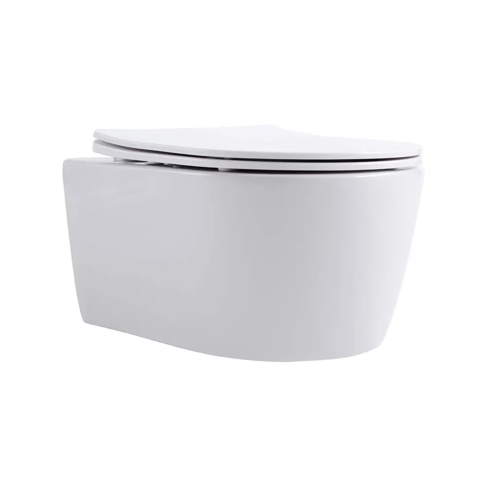 Комплект инсталляции Aquatek Pneumo N 49 с безободковым унитазом Aquatek Европа клавиша Aquatek Pnn-0000004 чёрная Pneumo N49 STLM-2074525 - Вид №11