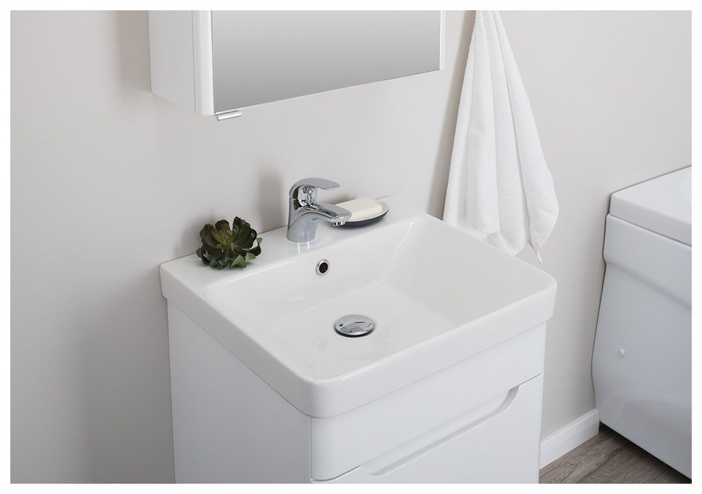 Тумба с раковиной Aquanet София 50 белый 0020174500182310 - Вид №7