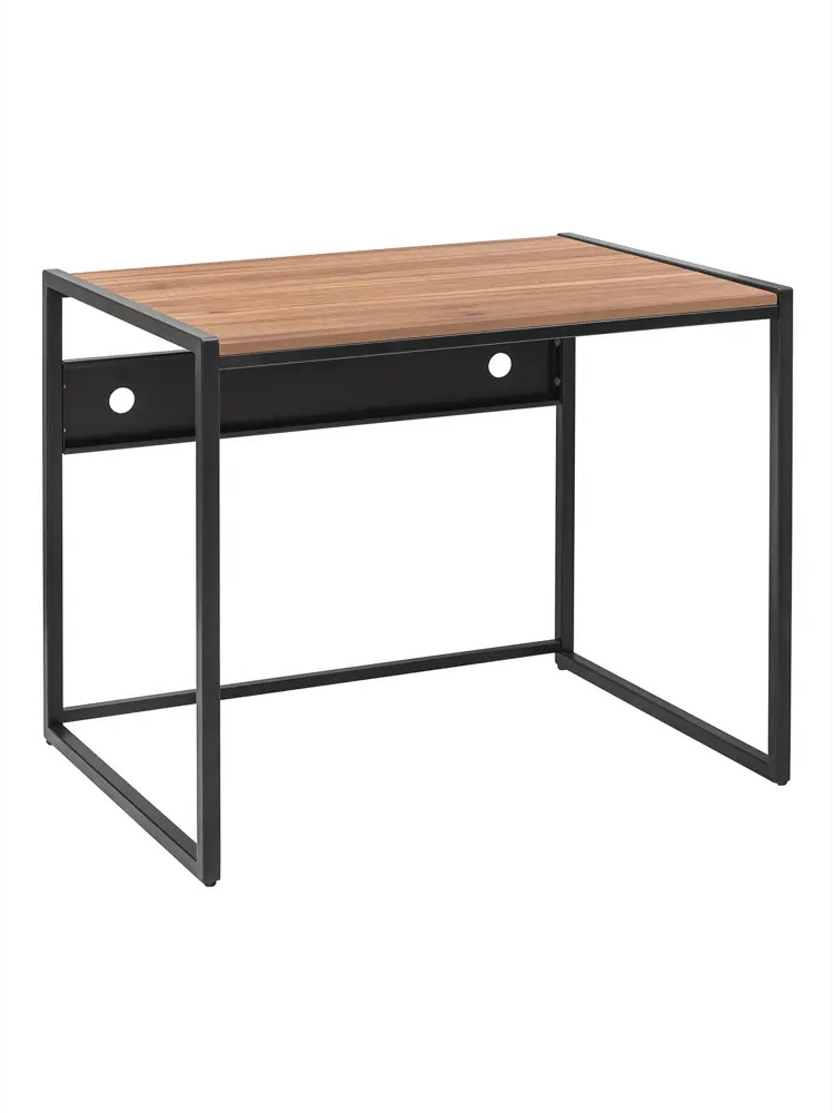 91749793 Стол письменный модульный Greenween Rimini-900-b-ld-nut 90x75x65 см Металл цвет черный STLM-1077582