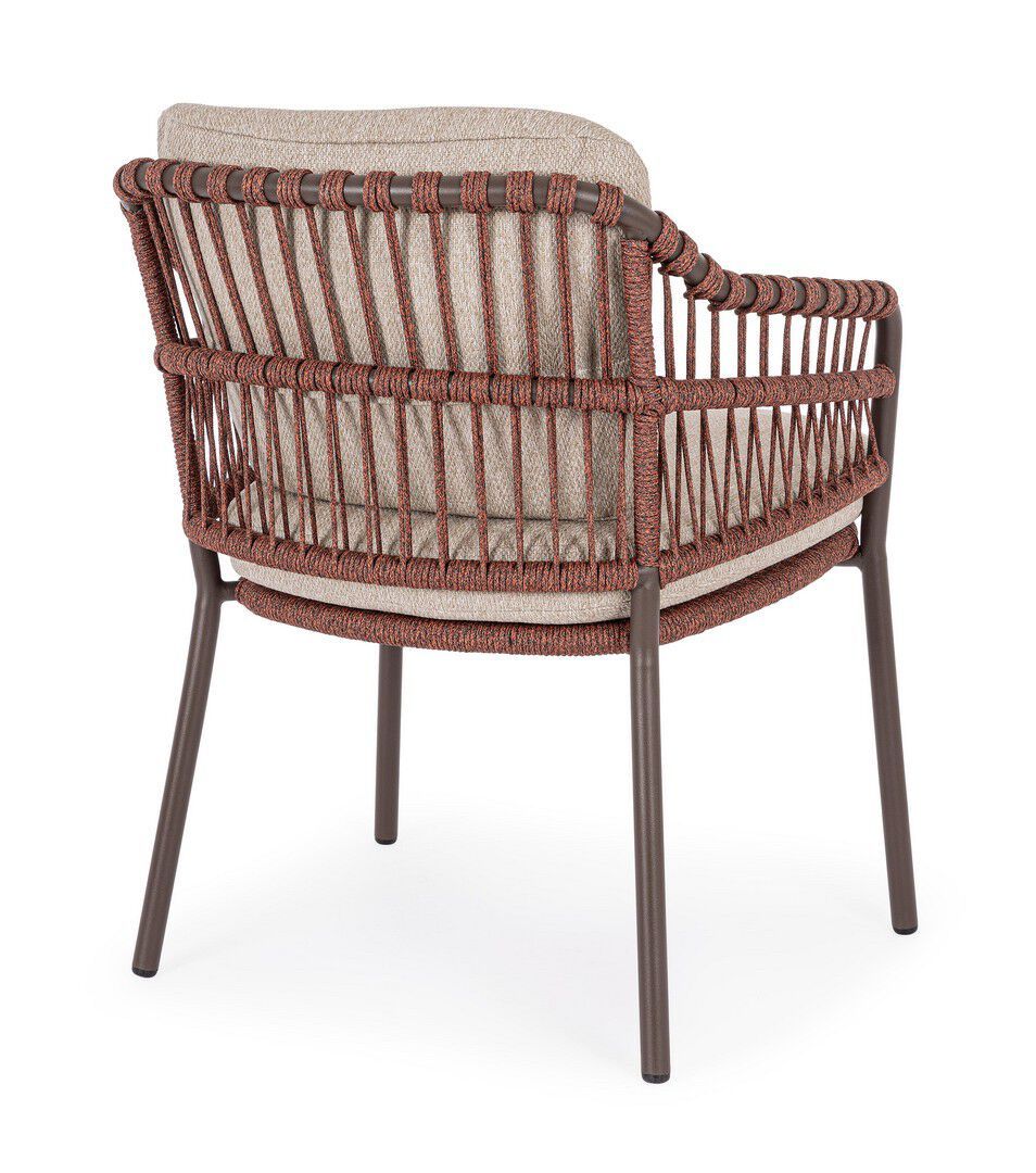 Веревочный садовый стул со встроенной подушкой BIZZOTTO Talaia ARCH-00090706 - Вид №3