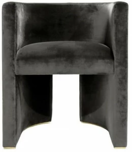 ANA ROQUE INTERIORS Мягкое бархатное кресло с подлокотниками Urban