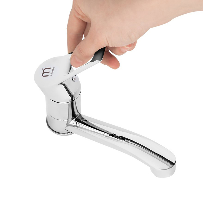 UKOSBR0M01 Milardo Ukon Смеситель для умывальника с поворотным изливом Ukon Россия  - Вид №1