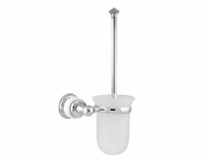 065584.R00.72 Подставка для ершика из белого фарфора Окисленная медь