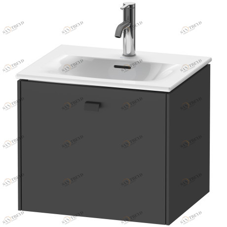 BR420904949 Тумбочка подвесная Brioso #BR4209 520 x 419 мм Графит матовый, декор Duravit