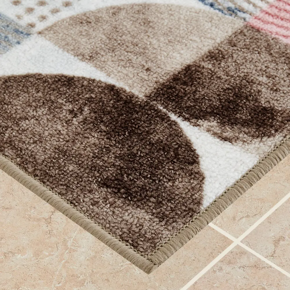 Коврик декоративный нейлон Кристалл 80x200 см цвет бежевый CTIM STLM-2137439 - Вид №2