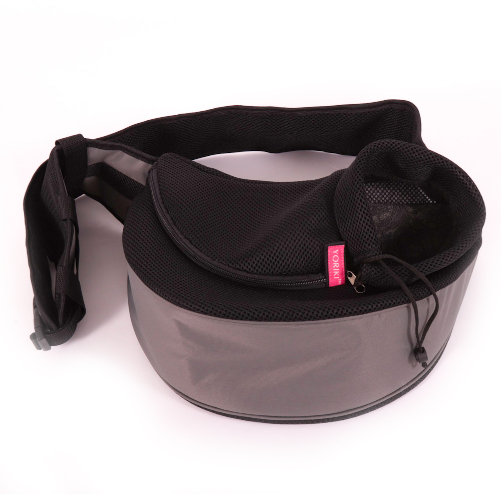 ПР0057168 Сумка-слинг для собак серая YORIKI 