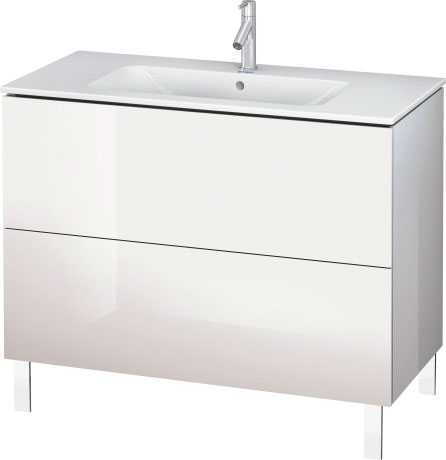 LC662704040 L-Cube Тумбочка напольная Черный глянцевый лак Duravit - Вид №2