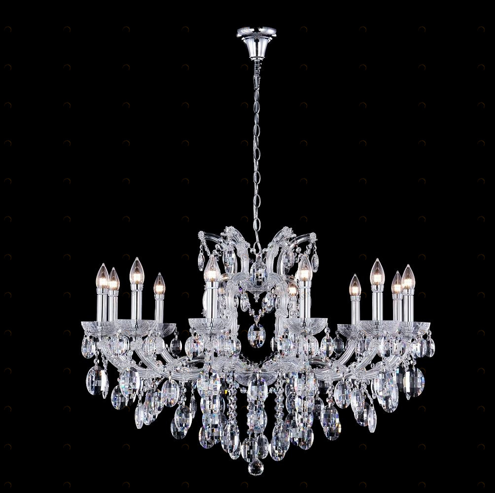Подвесная люстра Crystal Lux Hollywood SP12 Chrome CRYSTAL LUX ДИЗАЙНЕРСКИЕ, HOLLYWOOD CHROME 059116 Хром 