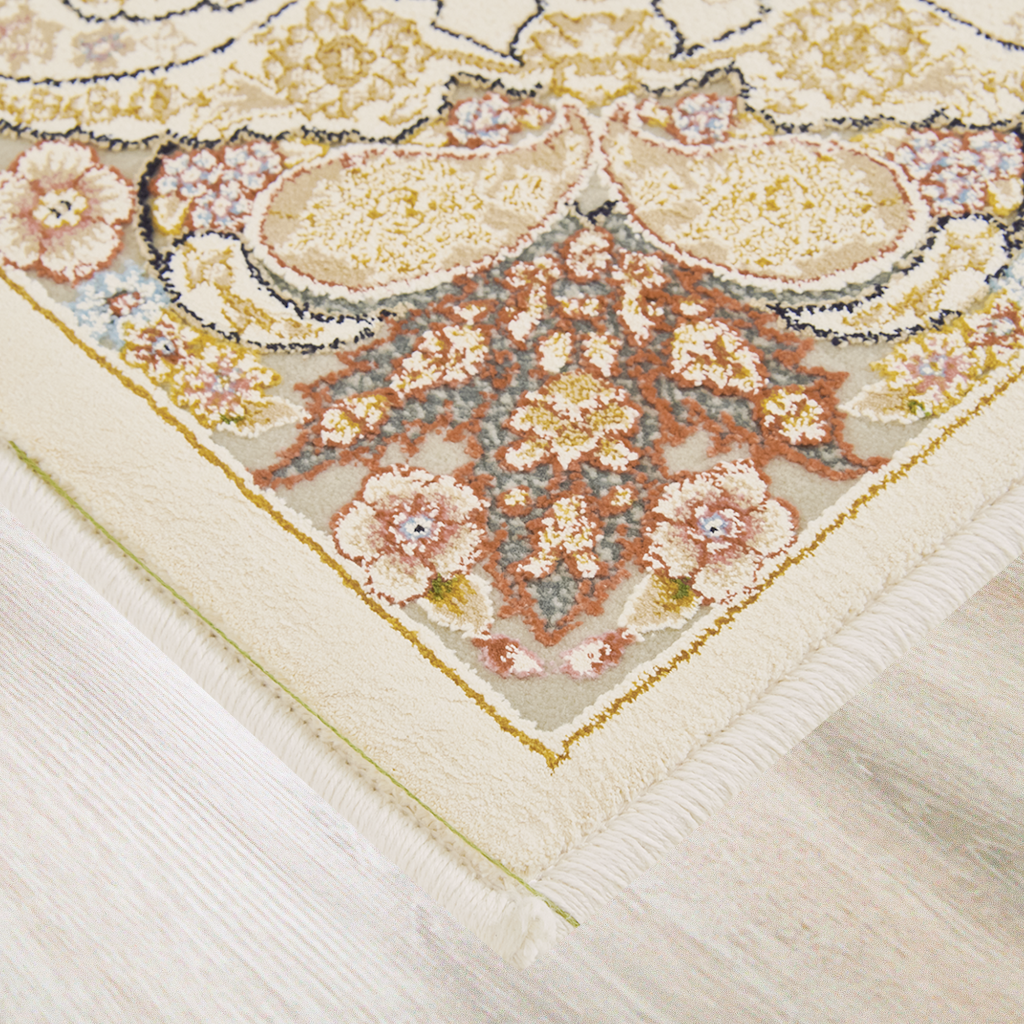 86370494 Ковер полиэстер Anisa 50х80 см цвет кремовый STLM-0068236 Santreyd  - Вид №1