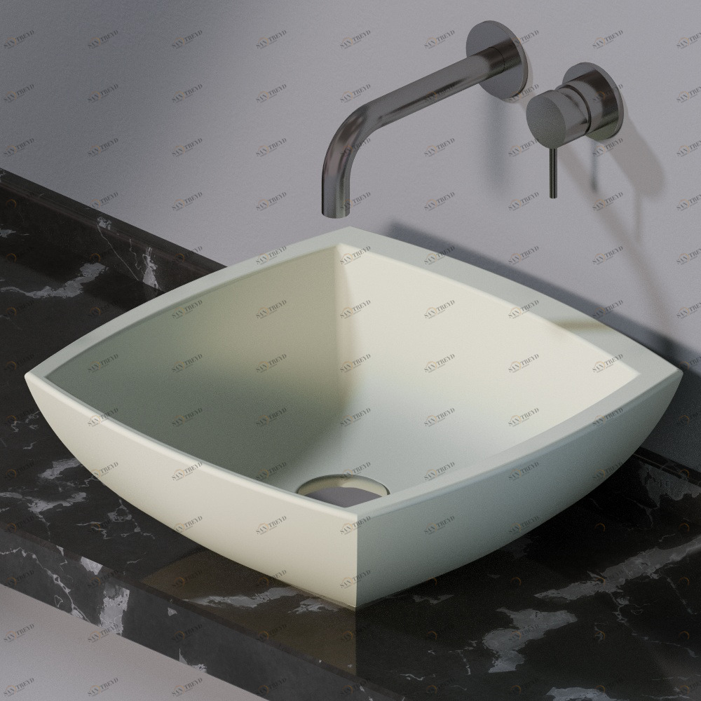 L246130 Накладная раковина на столешницу  квадратная A. e T. Italia SPOT AeT ITALIA