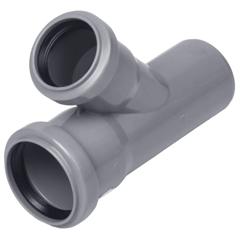 Тройник канализационный ПОЛИТЭК 50х40 мм под углом 45° 11011944 STLM-0001057