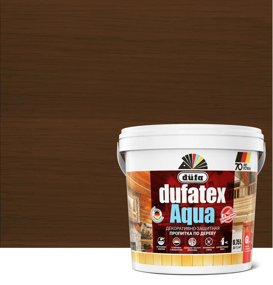 Dufa Aqua Пропитка для дерева палисандр — защита и эстетика 12352388