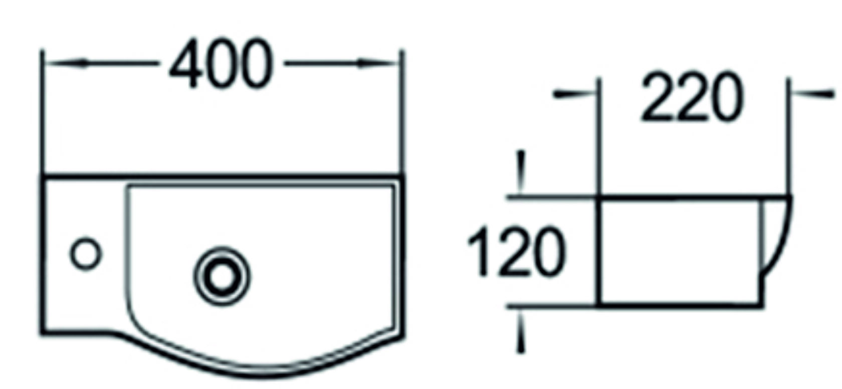 SL-2013RMB Раковина керамическая чёрная матовая LAB.Space  - Вид №1