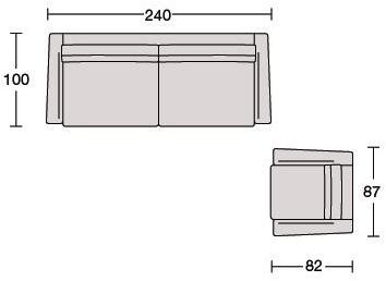 CTS SALOTTI 3-х местный кожаный диван Passion sun-id-1442146 - Вид №8