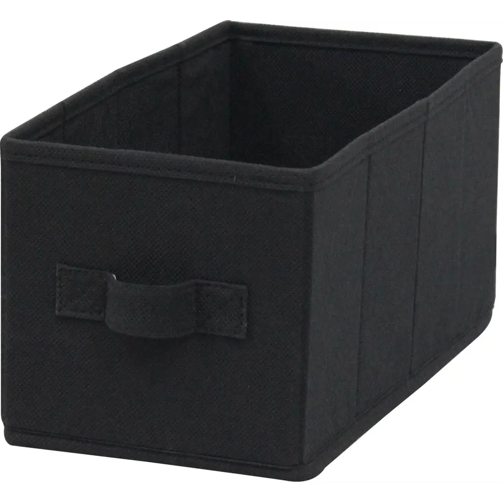 Короб Spaceo KUB 15x31x15 см 6.9 л спанбонд цвет чёрный STLM-2184126 - Вид №1