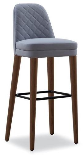 Tonon Высокий кожаный табурет со спинкой Signatures sun-id-1390274 - Вид №1