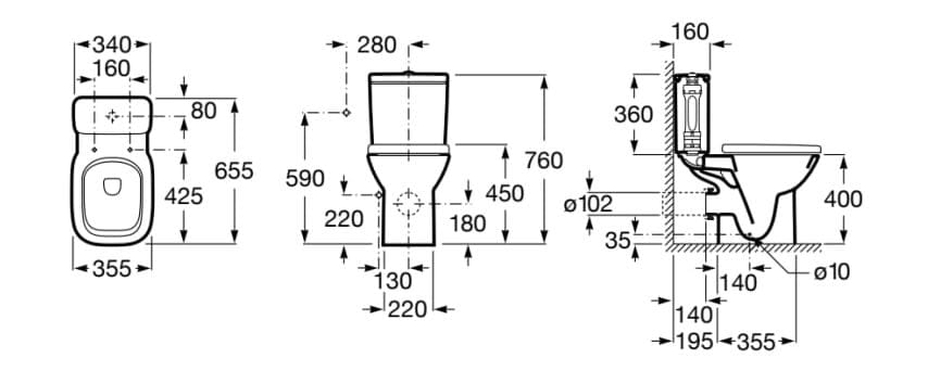 Внешняя сливная кассета Roca должен ARCH-00146033 - Вид №5