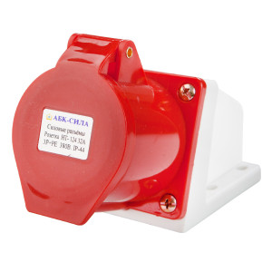 90828840 Розетка HT-124 32 А стационарная 3Р+РЕ 380 В IP44 2 шт STLM-0402161 АБК-СИЛА