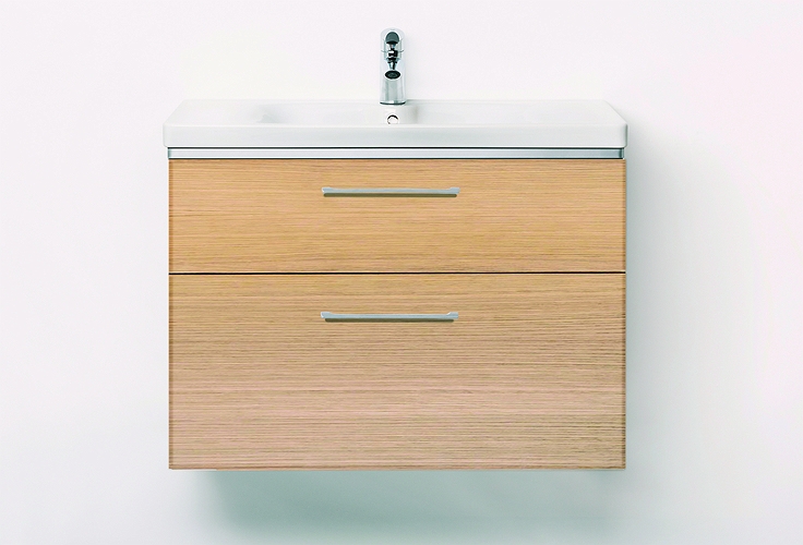 9610121101 IDO Glow напольная тумба под умывальник, с двумя ящиками, W = 880 мм, W1 = 900 мм, белый - Вид №9