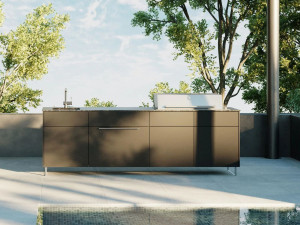 Встроенная кухня на открытом воздухе