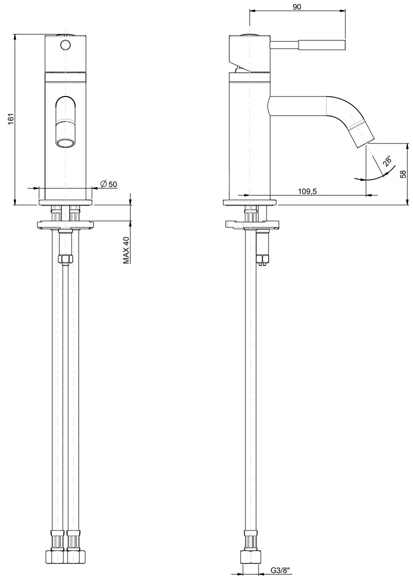 Rubinetterie Frattini Смеситель для раковины, однорычажный, сливной Gingo sun-id-1492951 - Вид №1