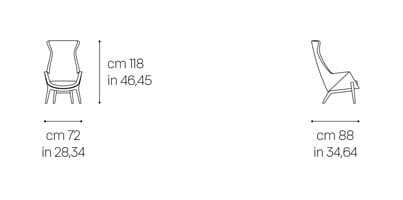 Кресло с высокой спинкой Grilli Wilde ARCH-00091063 - Вид №2