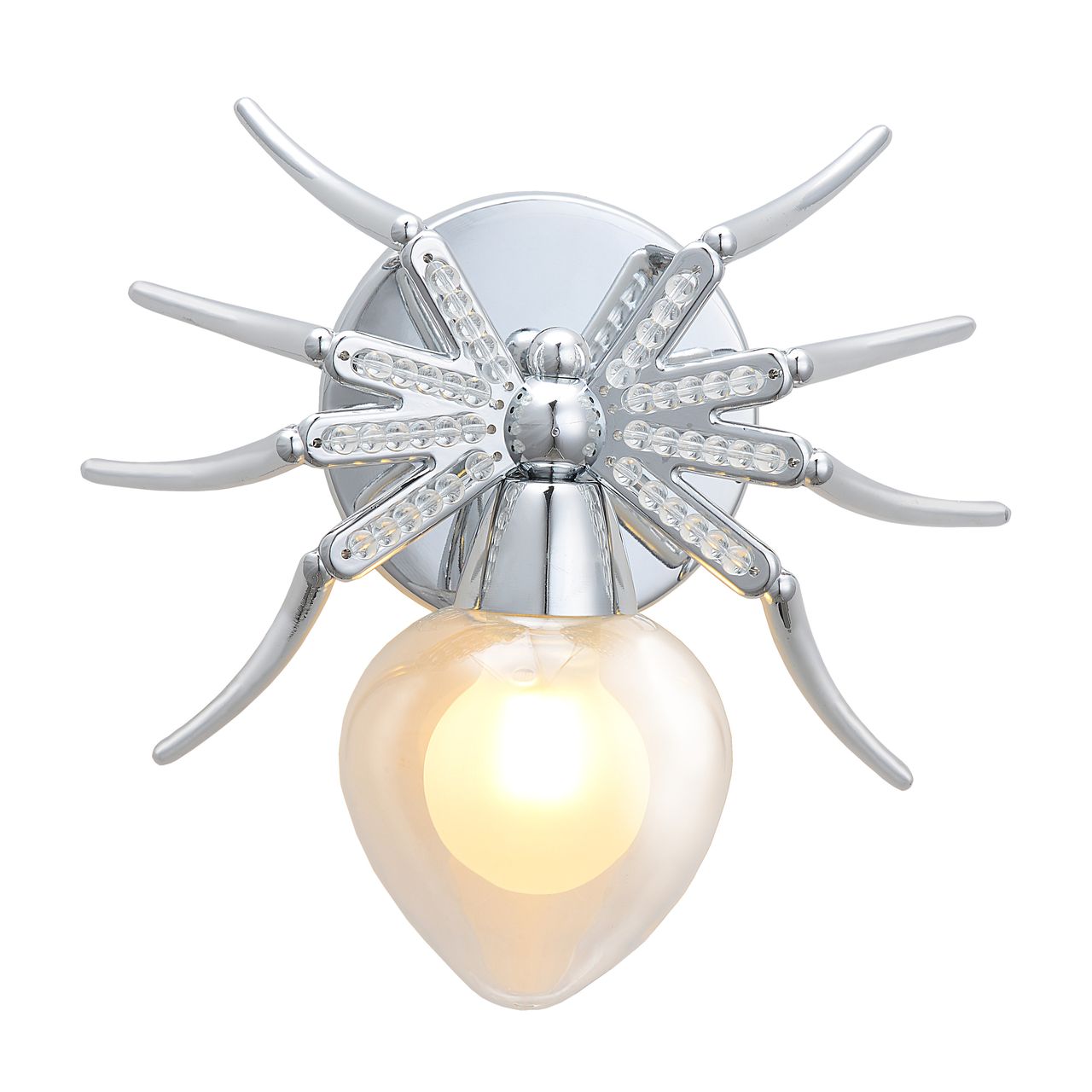 Бра Divinare Spiders Invasion 1309/02 AP-1 DIVINARE ПАУК 109640 Прозрачный;хром  - Вид №1