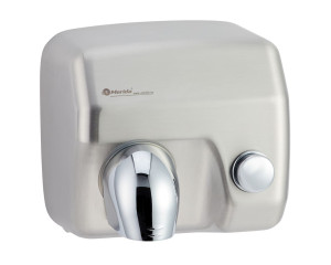 EIM288 SANIFLOW PLUS сушилка для рук с кнопкой, матовая сталь Merida