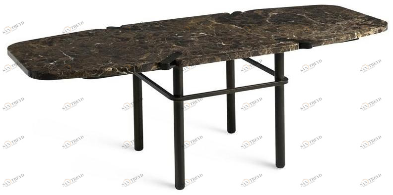 Roche Bobois Прямоугольный мраморный журнальный столик sun-id-1467091