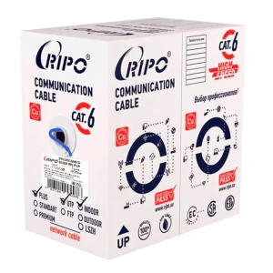 91219812 Витая пара Pipo Plus UTP 4 CAT6 23AWG Fluke test КСВПВ -кат.6 4x2xPlus медь 50 м цвет синий STLM-1111845