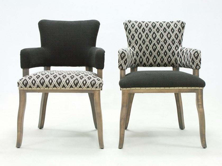 CREARTE COLLECTIONS Стул из ткани с подлокотниками и открытой спинкой  76  - Вид №3