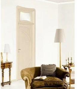 LEGNOFORM Дверь из лакированного массива дерева с фрамугой Liberty