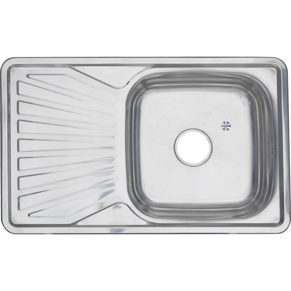 Мойка 7848 U MELANA 0,8/180 врезная прямоугольная с сифоном (123 t *10) 123 t (*10) - Вид №1