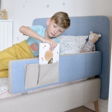 Защитный бортик для кровати Soft бежевый, голубой ELLIPSE ELLIPSE SOFT 351717 Бежевый;голубой Santreyd  - Вид №1