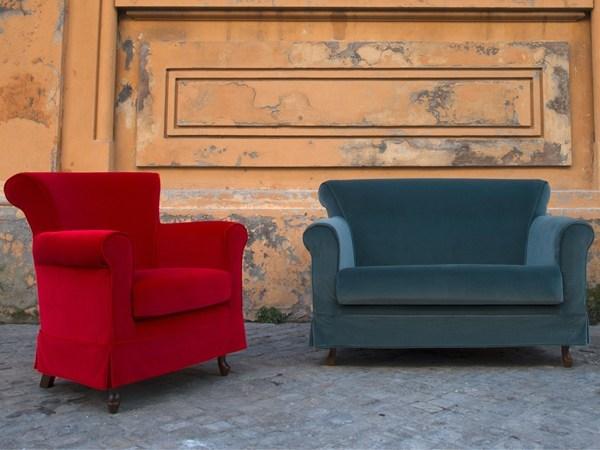 Domingo Salotti Кресло с обивкой из ткани с подлокотниками 070 sun-id-1505513 - Вид №3