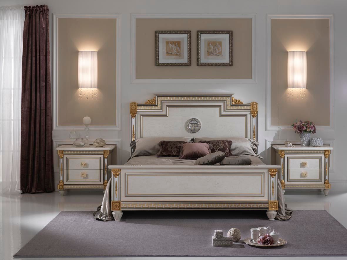 Двуспальная кровать в стиле модерн с высоким изголовьем Arredoclassic ARCH-00111254