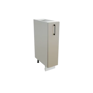 91673046 Напольный шкаф-бутылочница с 1 дверцей Атласный Серый 20x81.60x47.80 см фасад МДФ светло-серый каркас ЛДСП белый Сурская STLM-1515652