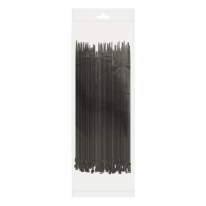 Крепежный хомут 2.5x200 мм нейлон цвет черный 25 шт.