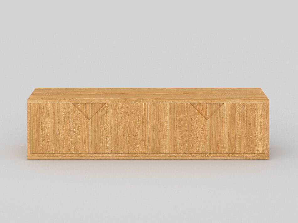 Шкаф для телевизора из массива дерева с распашными дверцами Vitamin Design PYRA K9 ARCH-00060381